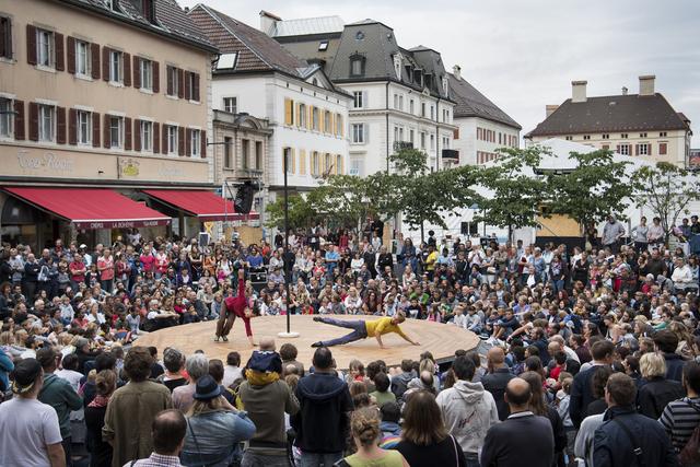 A La Chaux-de-Fonds, La Plage des Six Pompes aura lieu sur deux week-ends entre la fin juillet et le début du mois d'août. [Keystone - Jean-Christophe Bott]