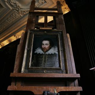 Un portrait de William Shakespeare reconnu comme "authentique" en 2009. Il s'agirait de l'une des rares images réalisées du vivant du dramaturge. [AP Photo - Lefteris Pitarakis]