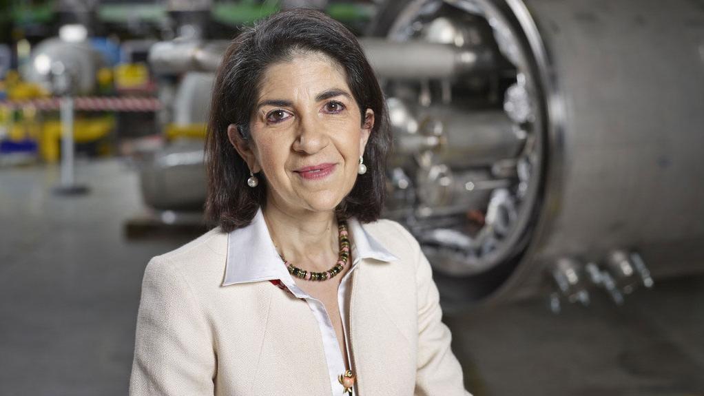 Fabiola Gianotti, directrice du CERN. [Keystone - Christian Beutler]
