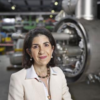 Fabiola Gianotti, directrice du CERN. [Keystone - Christian Beutler]
