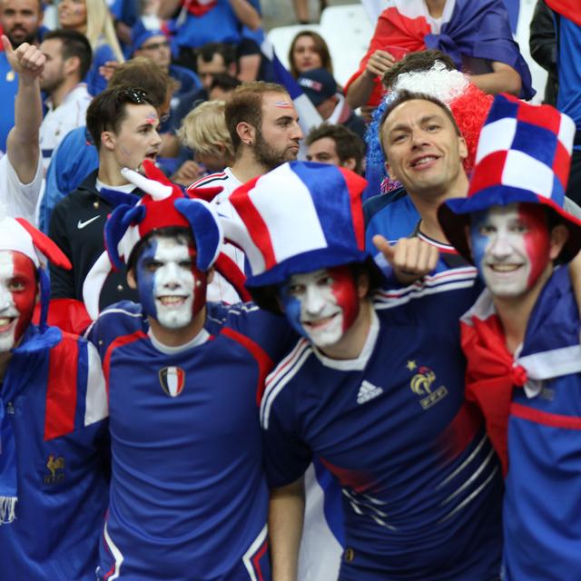 Supporters français lors du match contre l'Albanie, Marseille le 15 juin 2016. [AFP - Madjid Ait Abdallah]