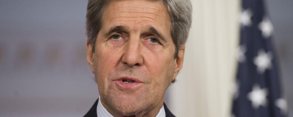 "Nous avons trouvé un accord de principe provisoire", déclare John Kerry. [AFP - Saul Loeb]