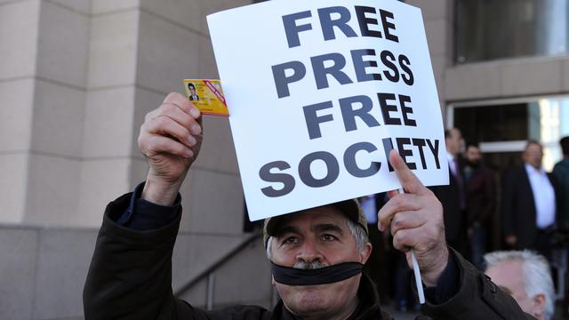 La liberté de la presse malmenée en Turquie. [keystone - AP Photo/Omer Kuscu]