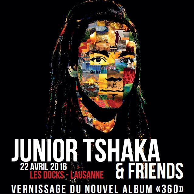 L'affiche du concert de Junior Tshaka aux Docks. [docks.ch]