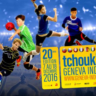Affiche de la 20e édition du Tchoukball Geneva Indoors.