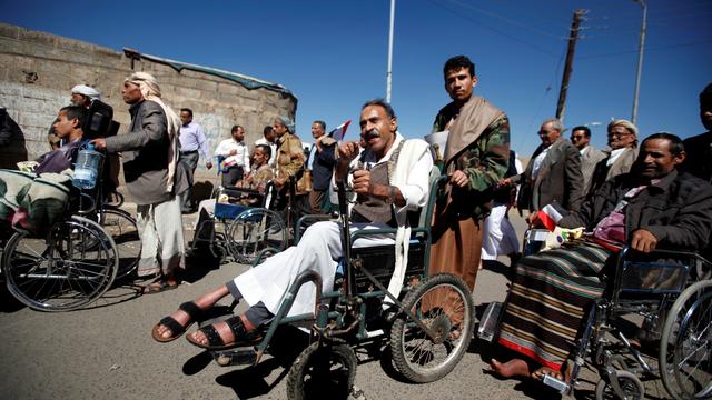 Des personnes handicapées à Sanaa (image d'illustration). [reuters - Khaled Abdullah]