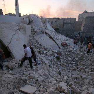 La ville syrienne d'Alep est toujours assiégée. [reuters - Abdalrhman Ismail]
