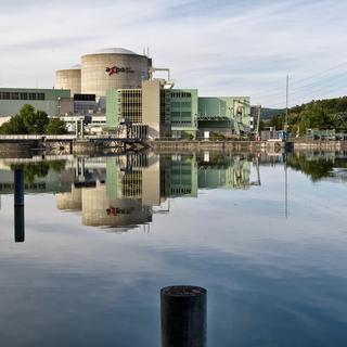 La centrale nucléaire de Beznau, dans le canton d'Argovie. [Keystone - Alessandro Della Bella]