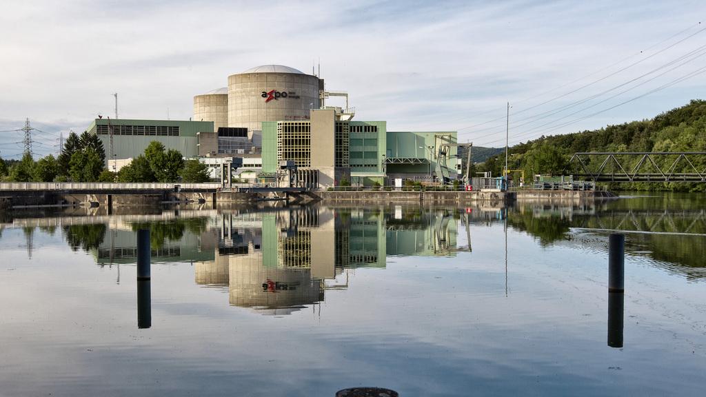 La centrale nucléaire de Beznau, dans le canton d'Argovie. [Keystone - Alessandro Della Bella]