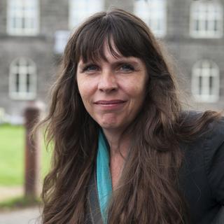 Birgitta Jonsdottir, fondatrice du parti pirate islandais. [AFP - Halldor Kolbeins]