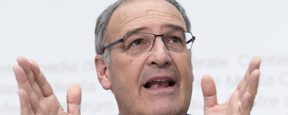 Le conseiller fédéral Guy Parmelin. [Keystone - Lukas Lehmann]