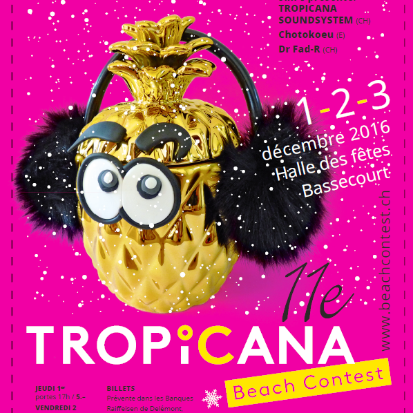 L'affiche du Tropicana Beach Contest 2016. [beachcontest.ch]
