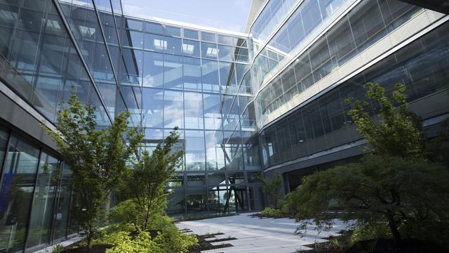 Le nouveau bâtiment de Nestlé à La Tour-de-Peilz, inauguré lundi après plus de deux ans de travaux. [Laurent Gillieron]