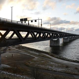 Le pont qui relie le Danemark à la Suède. [EPA/Keystone - Erland Vinberg]
