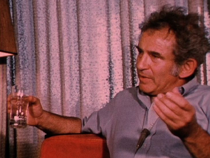 L'écrivain américain Norman Mailer, 1974. [RTS]