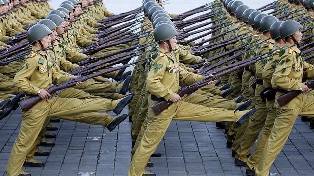 Défilé militaire à Pyongyang en octobre 2015. [AP Photo - Wong Maye-E]