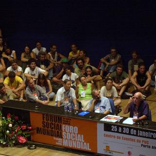 Le premier Forum social s'est tenu en 2001 à Porto Alegre, au Brésil. [Keystone - Dado Galdieri - AP Photo]