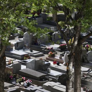 Un cimetière en banlieue parisienne (image d'illustration). [AFP - Kenzo Tribouillard]