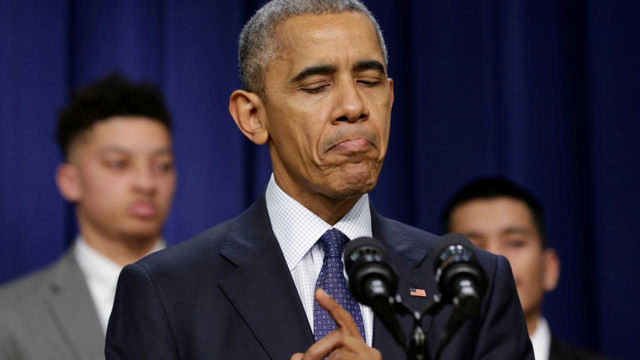 Le président américain Barack Obama annonce une riposte aux piratages russes. [Yuri Gripas]