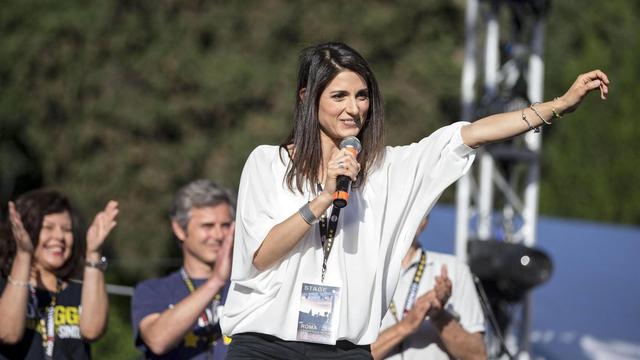 Virginia Raggi est la grande favorite de l'élection à la mairie de Rome. [MASSIMO PERCOSSI]