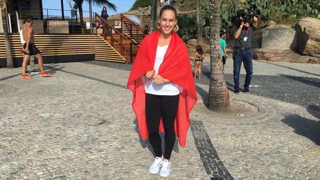 A Rio, Giulia Steingruber est fière de représenter son pays. [RTS - Miguel Bao]