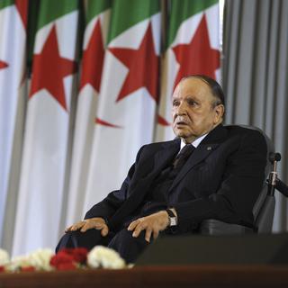 Abdelaziz Bouteflika lors de sa prestation de serment pour son quatrième quinquennat en avril 2014. [AP/Keystone - Sidali Djarboub]