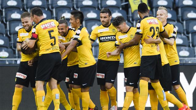 Young Boys peut encore rêver, mais avec modération. [Keystone - Manuel Lopez]