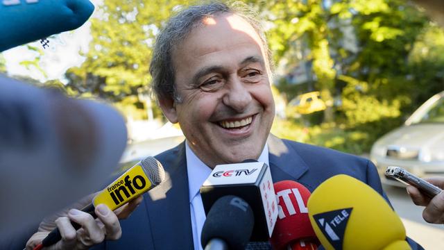 Michel Platini à son arrivée au Tribunal arbitral du sport à Lausanne. [afp - Fabrice Coffrini]