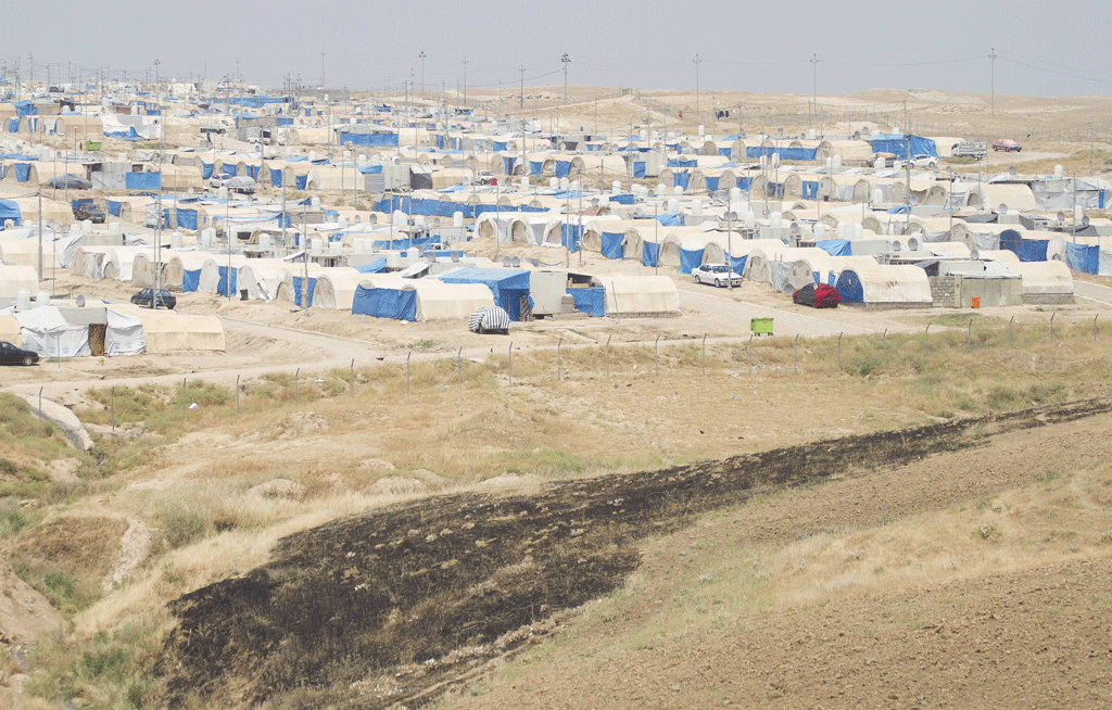 Un camps de réfugié au Kurdistan. [NurPhoto/AFP - Krystian Dobuszynski]