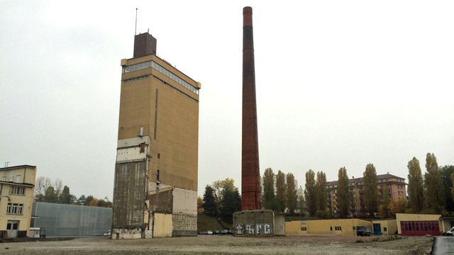 La friche industrielle de l'ancienne brasserie Cardinal photographiée en octobre 2016. [RTS - Adrien Krause]