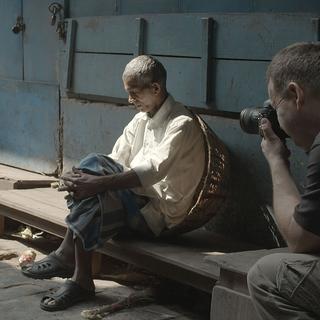 Benoît Lange en travail à Calcutta. [drjack.world]