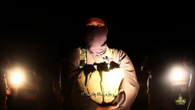 Capture de la vidéo diffusée par Al-Qaïda au Maghreb islamique.