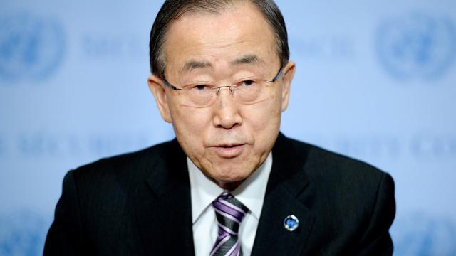 Le secrétaire général de l'ONU Ban Ki-moon a appelé à la plus grande sévérité. [EPA/Keystone - Justin Lane]