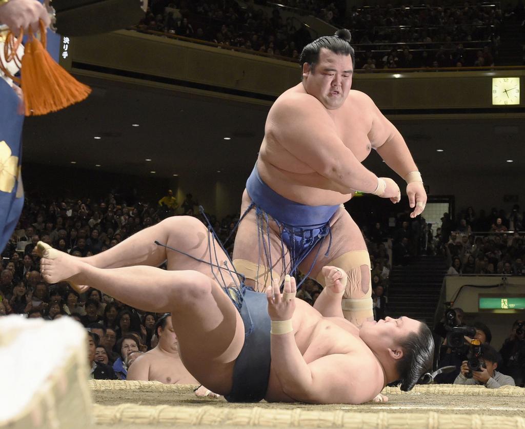 L'un des combats victorieux du Japonais. [KEYSTONE - Yoshinobu Shimizu/Kyodo News via AP]