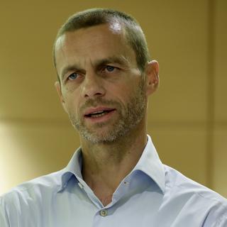 Patron du foot slovène depuis 2011, Aleksander Ceferin est le nouveau président de l'UEFA. [Keystone - Thanassis Stavrakis]