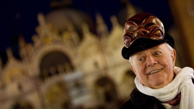 Dario Fo, photographié lors du carnaval de Venise en 2009.