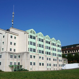 Le site de l'Hôpital du Jura à Delémont. [RTS - Gaël Klein]