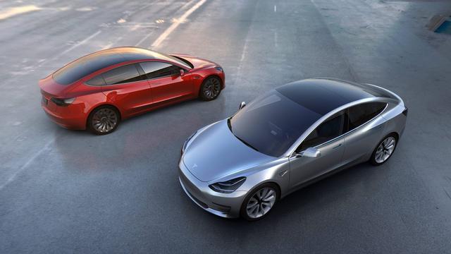 La nouvelle Tesla Modèle 3. [EPA/Keystone - TESLA]