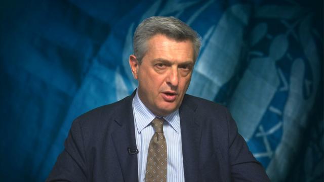 Le haut commissaire des Nations unies pour les réfugiés (HCR) Filippo Grandi interviewé par la RTS [RTS]