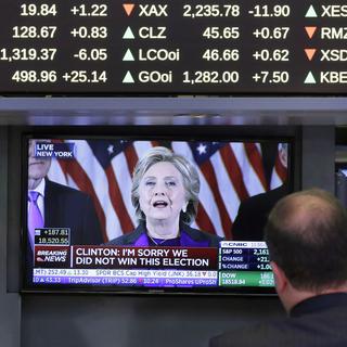 L'élection de Donald Trump a secoué les marchés financiers. [Keystone - Richard Drew]