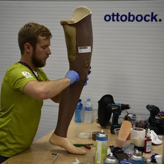 La société allemande Ottobock est le leader mondial dans le domaine des prothèses sportives. [AFP - Christophe Simon]