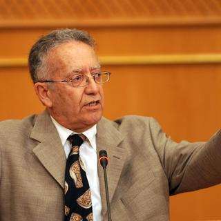 Yadh Ben Achour, juriste et ancien président de la Haute instance de la révolution en Tunisie. [AFP - Fethi Belaid]