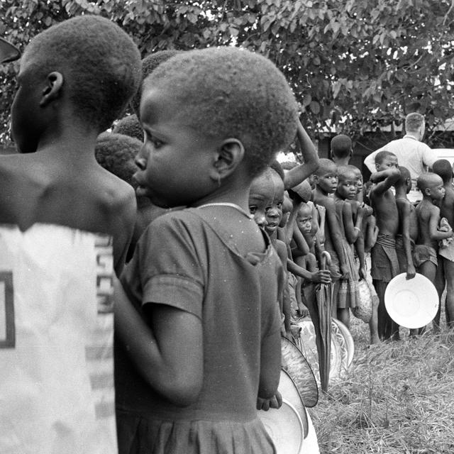 Guerre du Biafra. N'Kalagu, centre de distribution. [CICR]