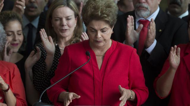 Après sa destitution par le Sénat brésilien, la présidente Dilma Rousseff a dénoncé un "coup d'Etat parlementaire".