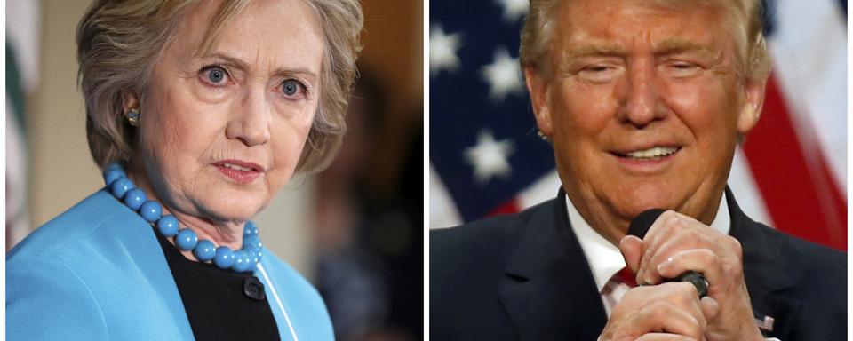 Hillary Clinton et Donald Trump. [Reuters - Lucy Nicholson/Jim Urquhart]