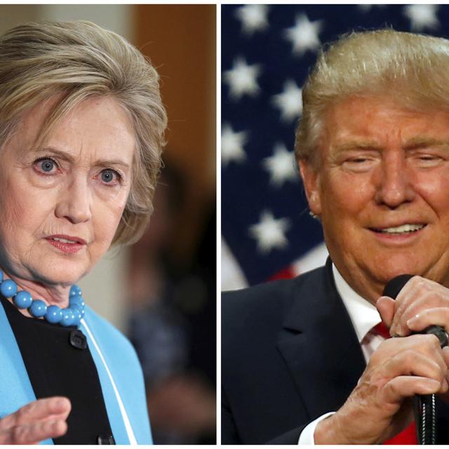 Hillary Clinton et Donald Trump. [Reuters - Lucy Nicholson/Jim Urquhart]