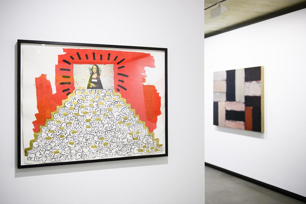 Le peintre Keith Haring fait également partie de l'exposition prévue jusqu'au 30 octobre à la Fondation de l'Hermitage [KEYSTONE - Manuel Lopez]