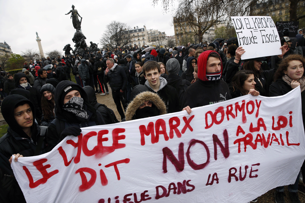 Les lycéens effrayent le gouvernement français. [AFP - Thomas Samson]