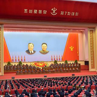Le 7e congrès du parti communiste se déroule depuis vendredi en Corée du Nord. [AFP - STR - KCNA VIA KNS]