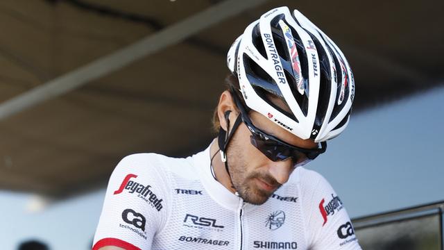 Fabian Cancellara est coutumier du fait, mais pas sur ce Tour que le Bernois termine lessivé. [Keystone - Peter Klaunzer]